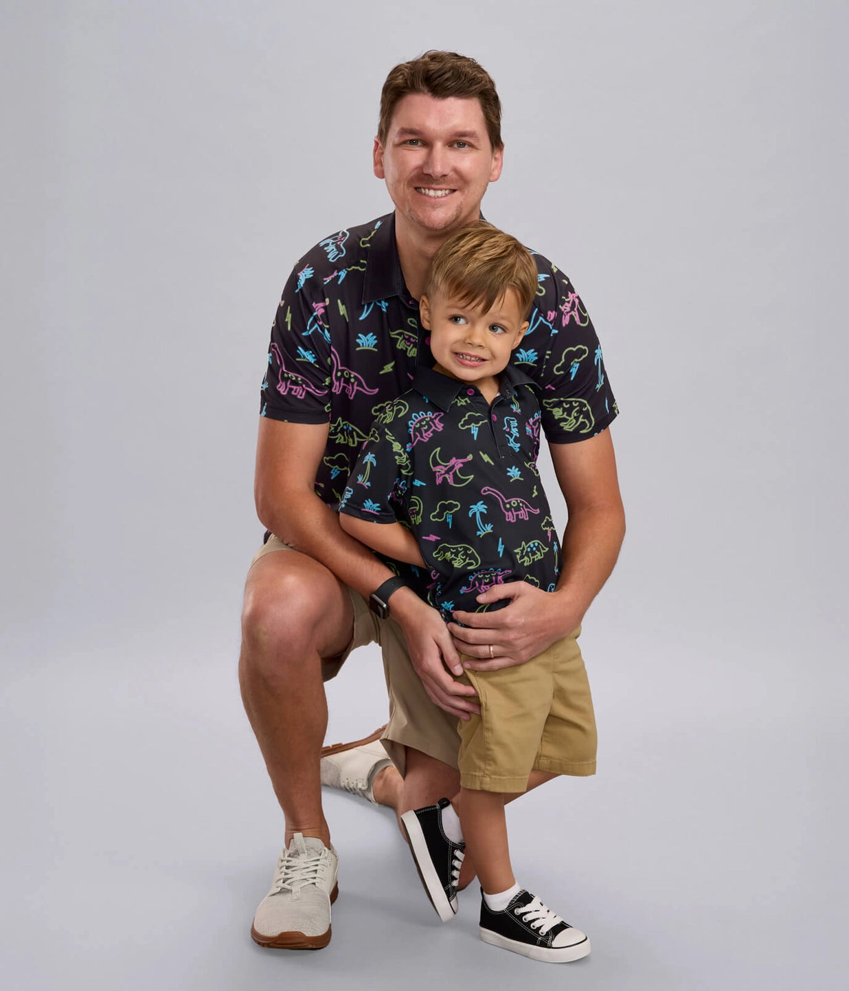 The Glowing Dino Golf Shirt