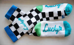 Lucky Checkered Show Socks