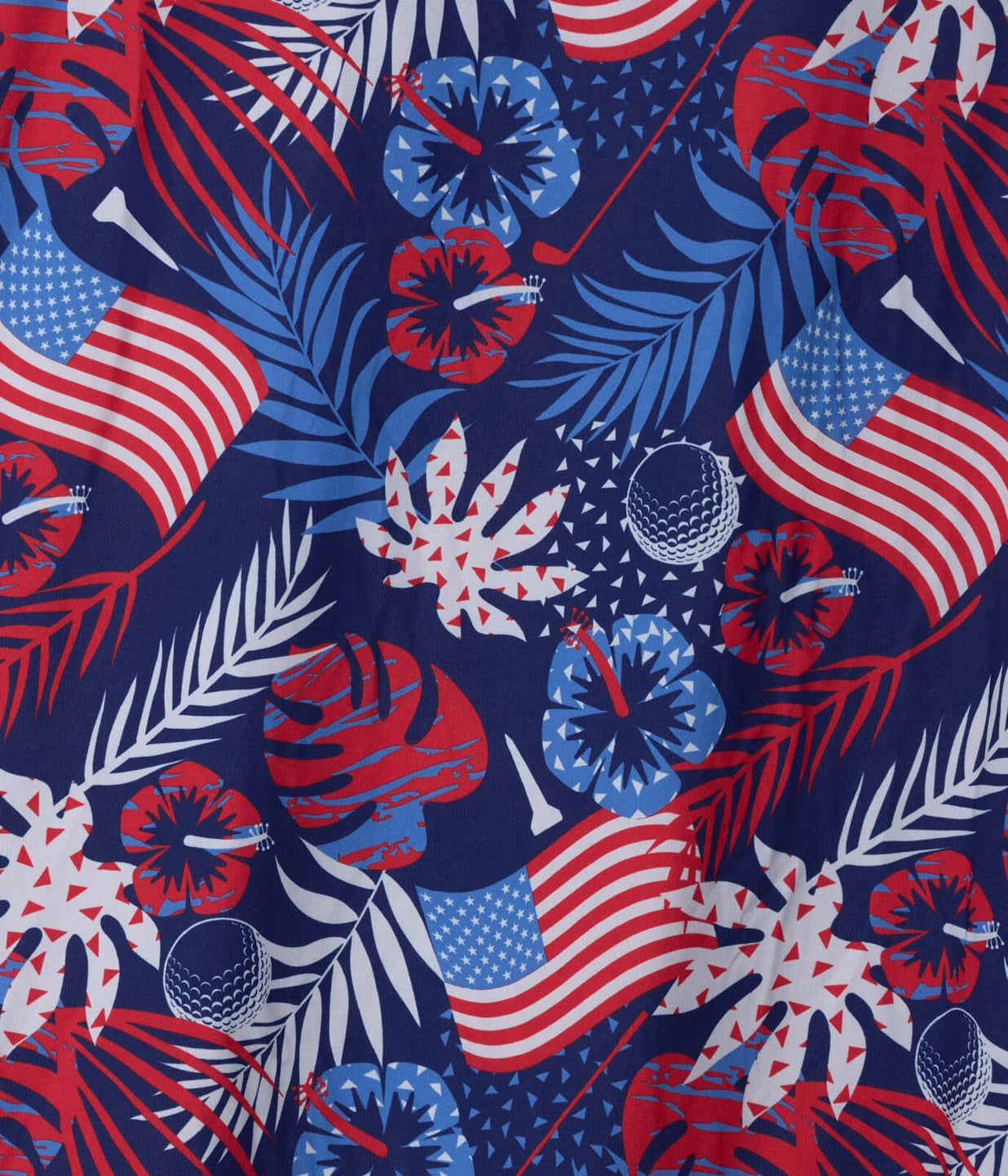 The Flags & Floral Golf Shirt