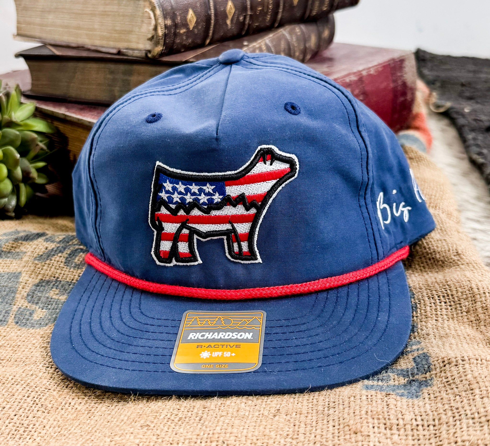 All-American Cattle Embroidered Hat