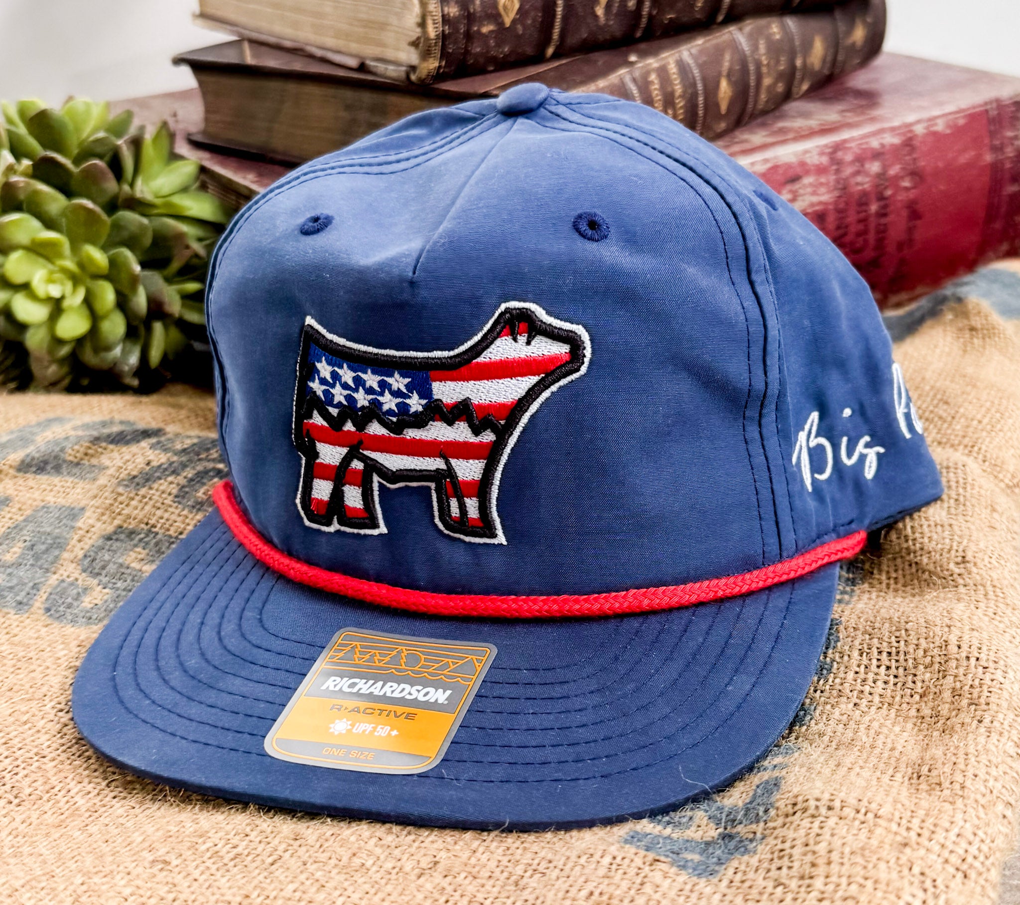All-American Cattle Embroidered Hat