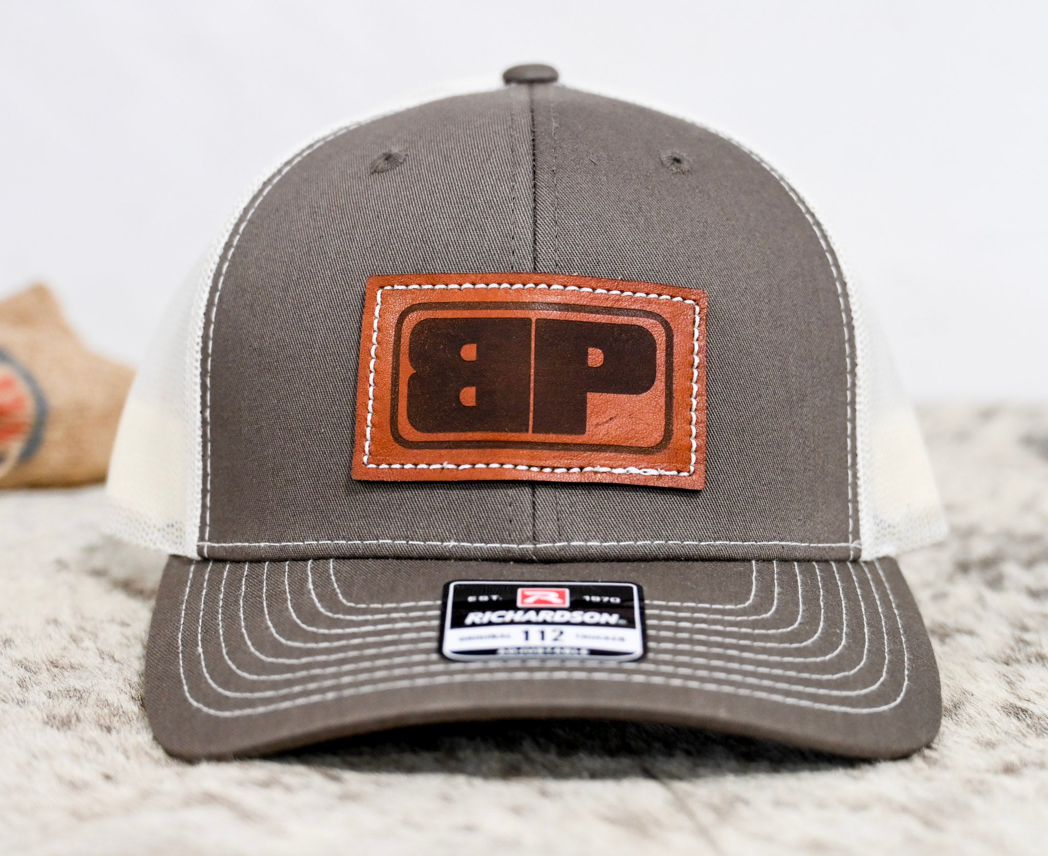 BP Leather Large Patch Hat