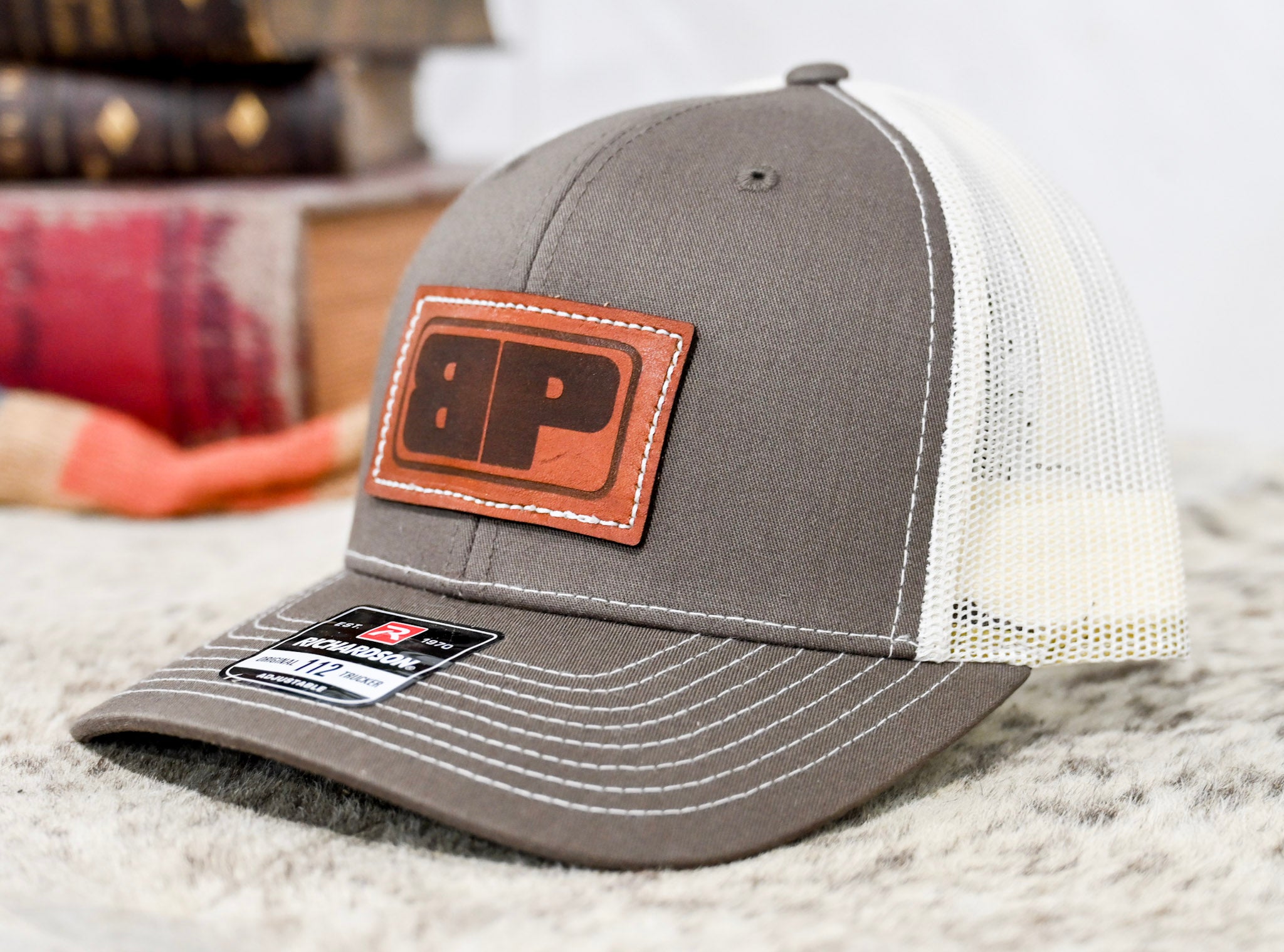 BP Leather Large Patch Hat