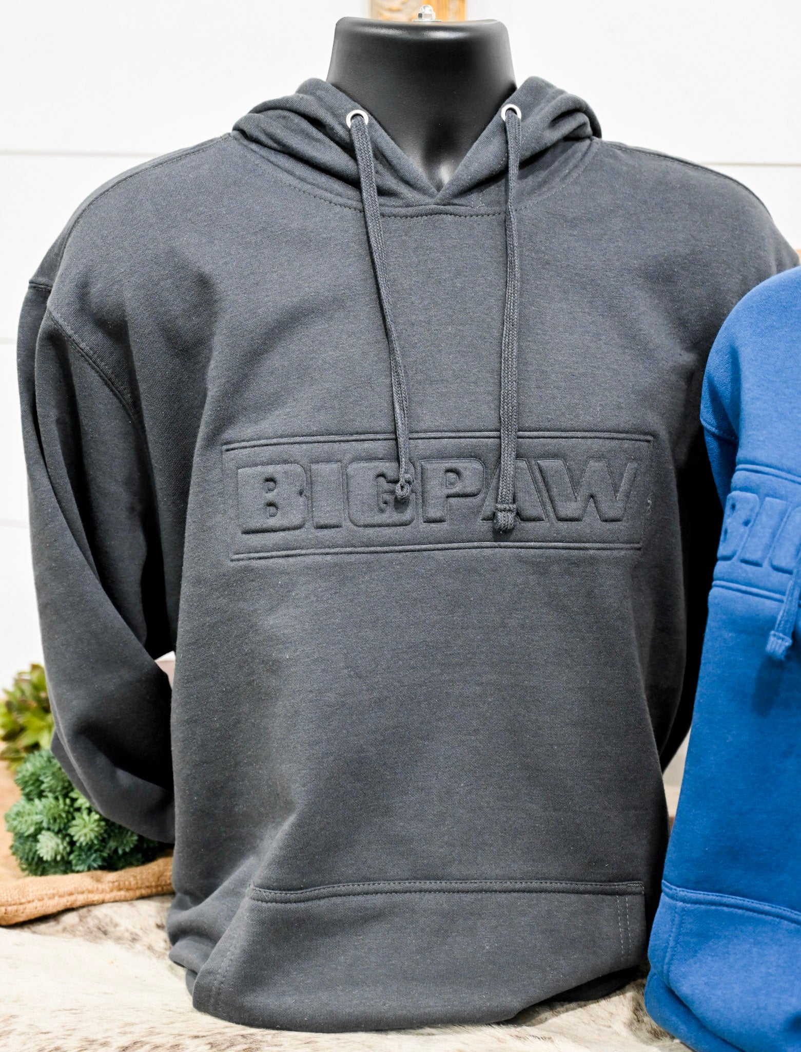 Big Paw Block Embossed Hoodie