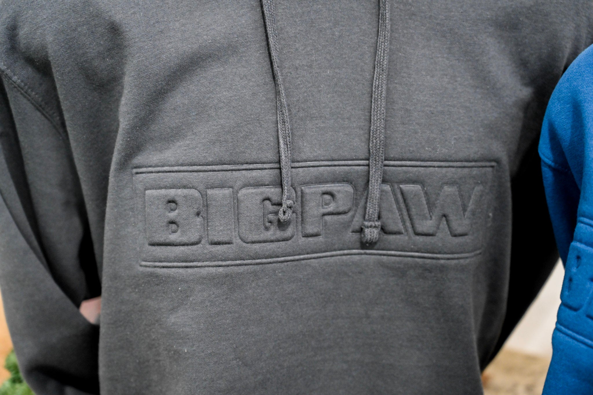 Big Paw Block Embossed Hoodie