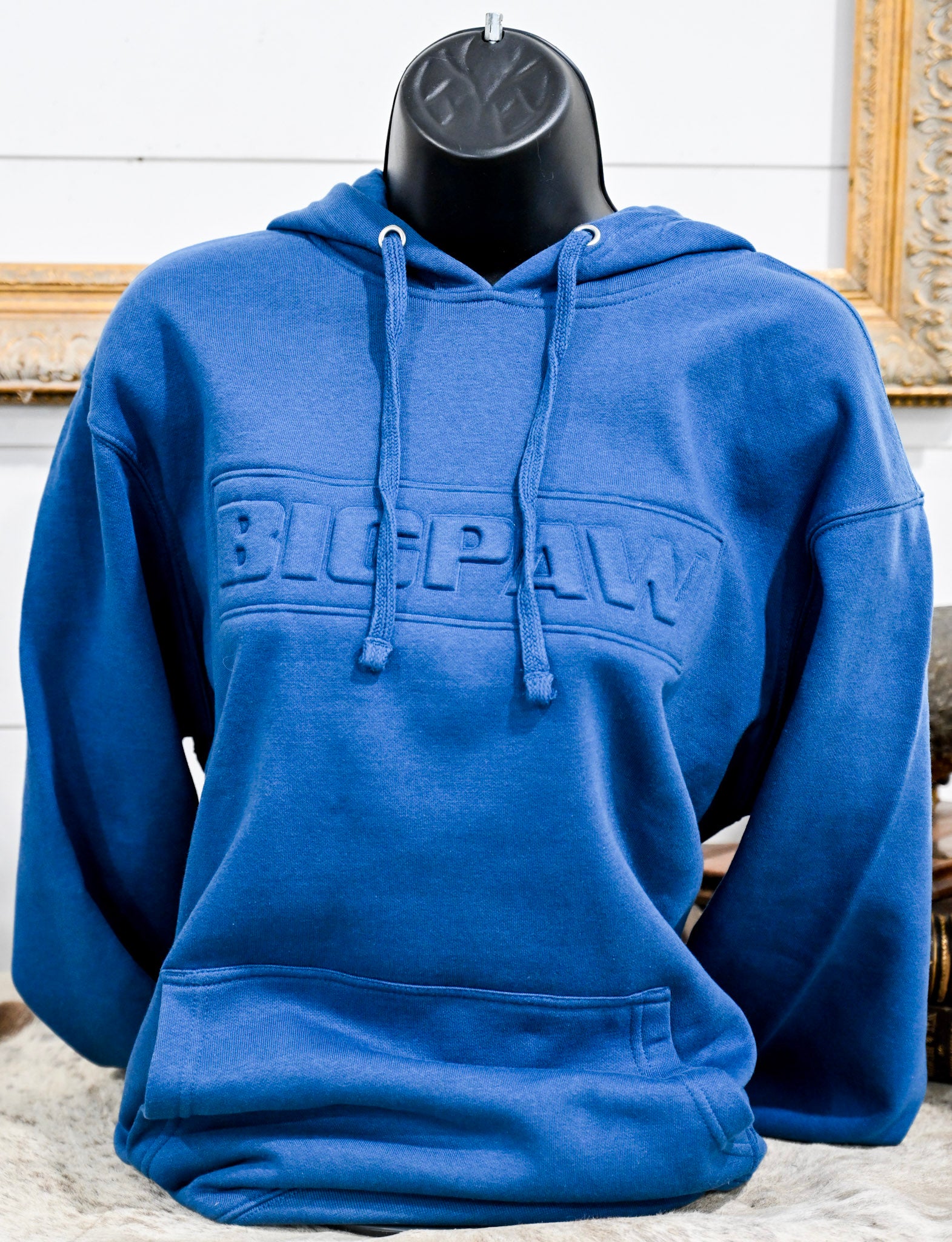 Big Paw Block Embossed Hoodie