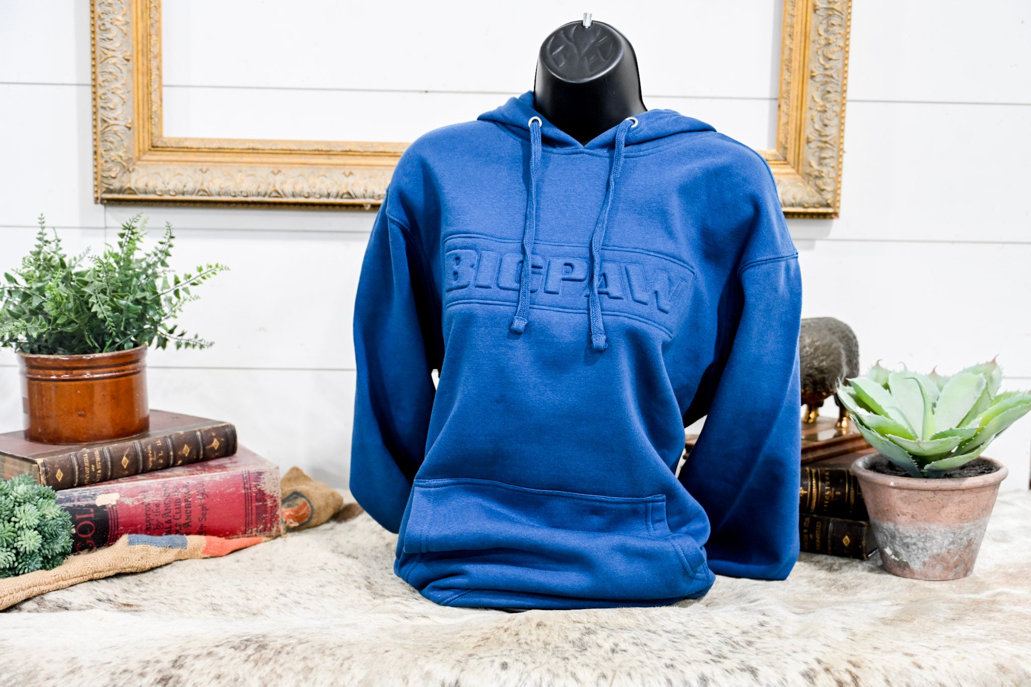 Big Paw Block Embossed Hoodie