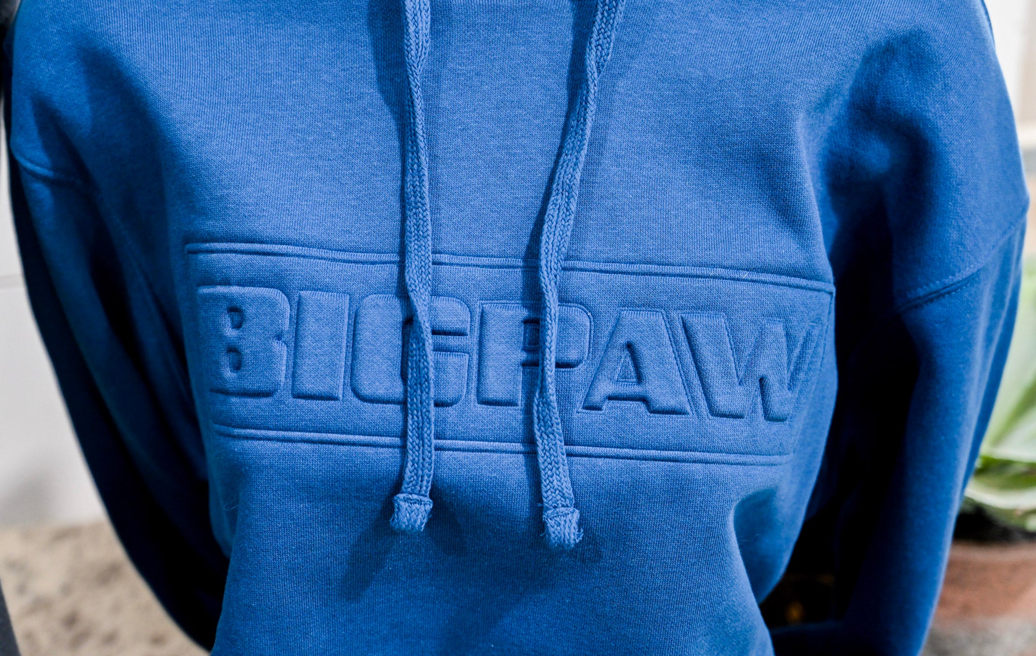 Big Paw Block Embossed Hoodie