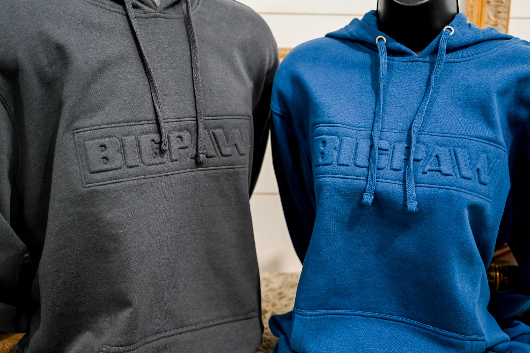 Big Paw Block Embossed Hoodie