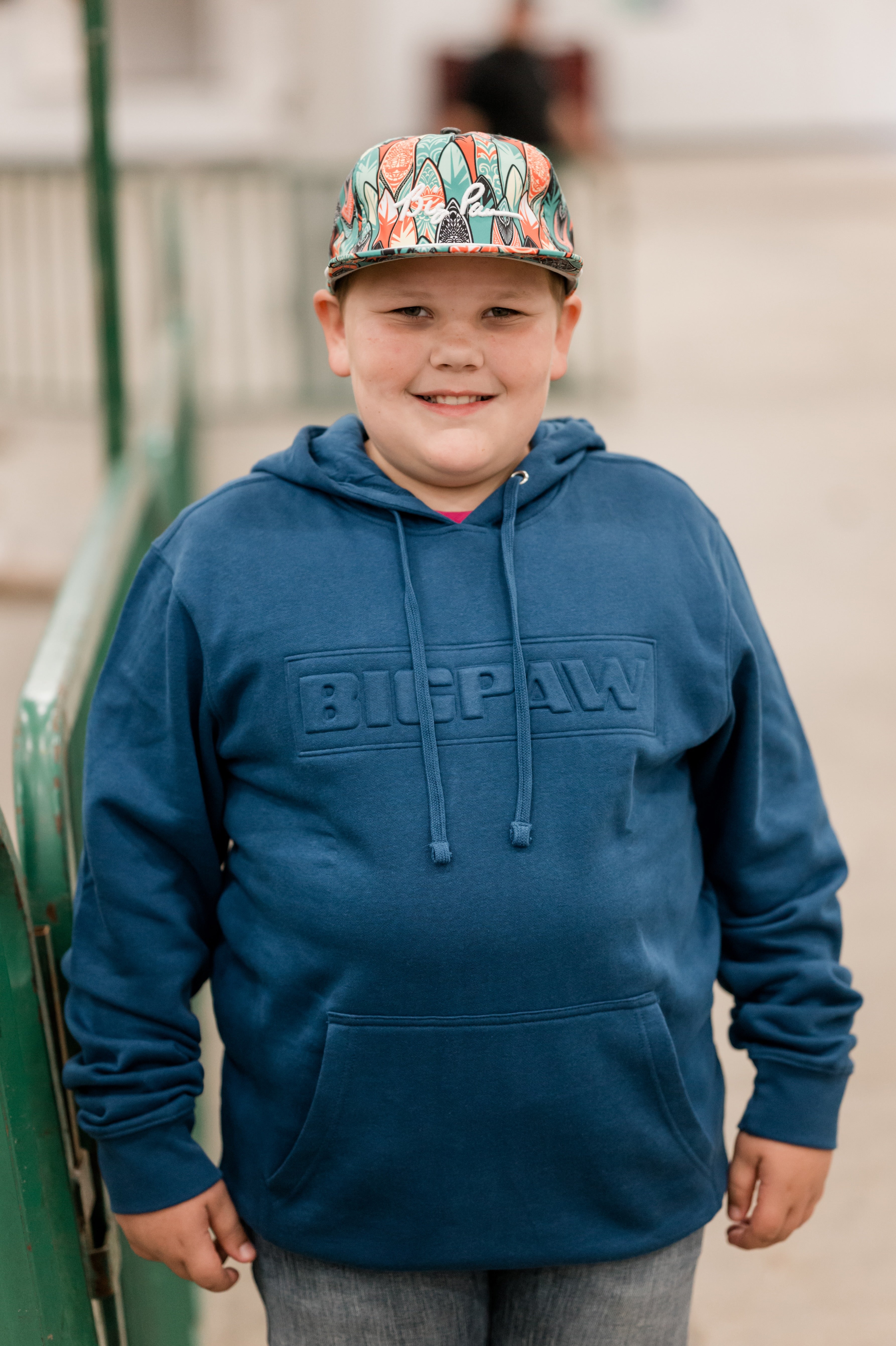 Big Paw Block Embossed Hoodie