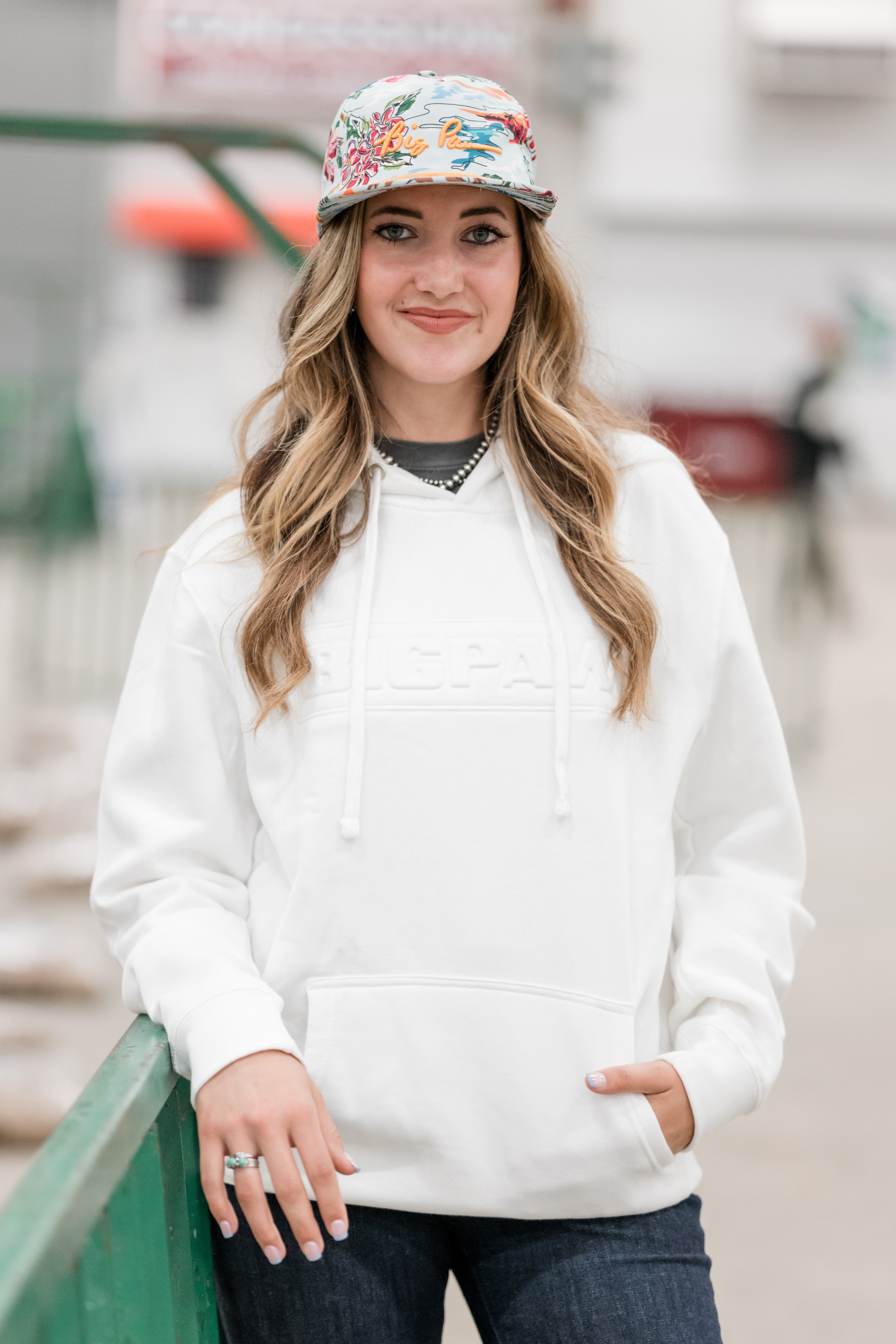 Big Paw Block Embossed Hoodie