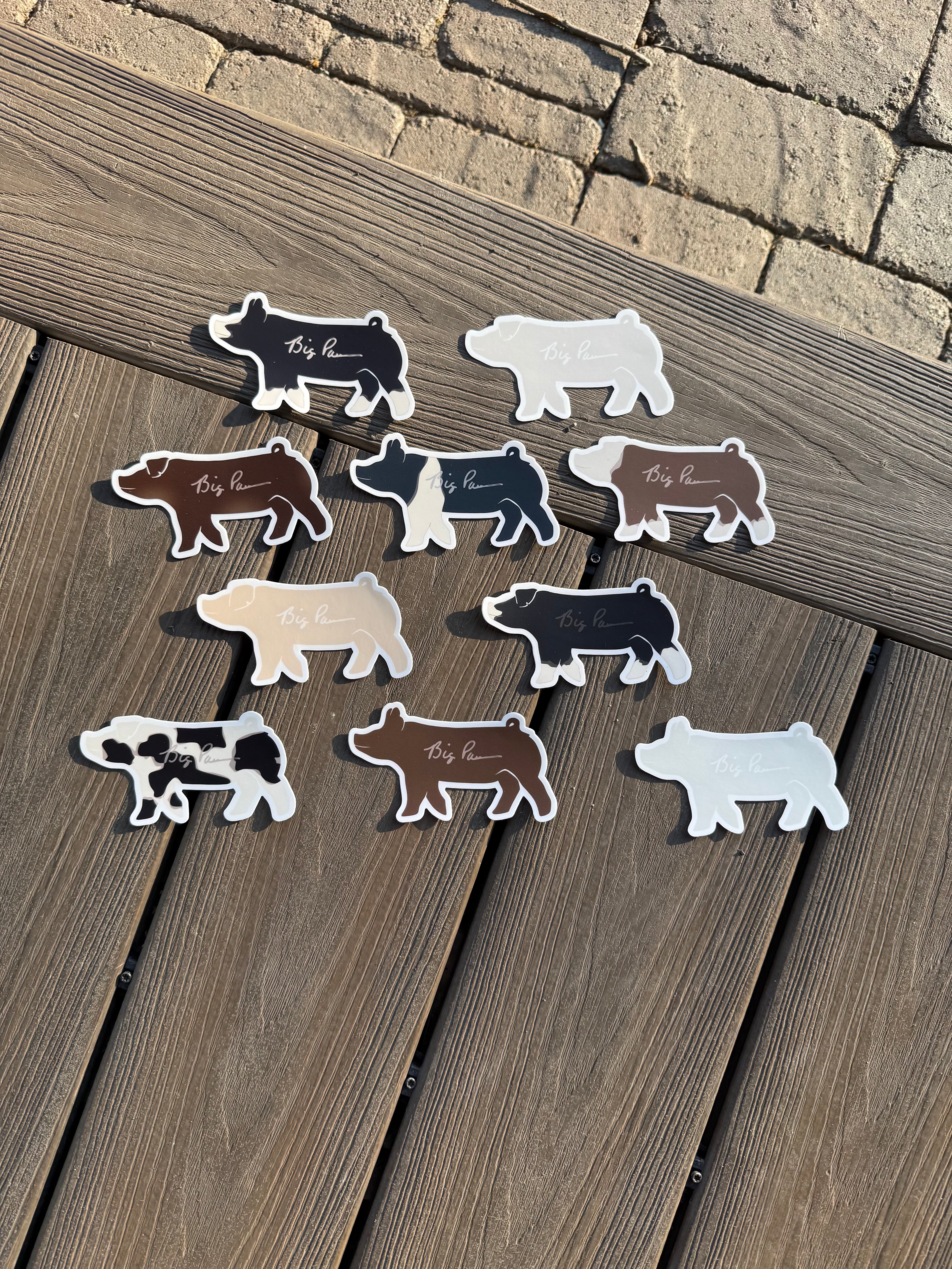 Pig Breed Stickers