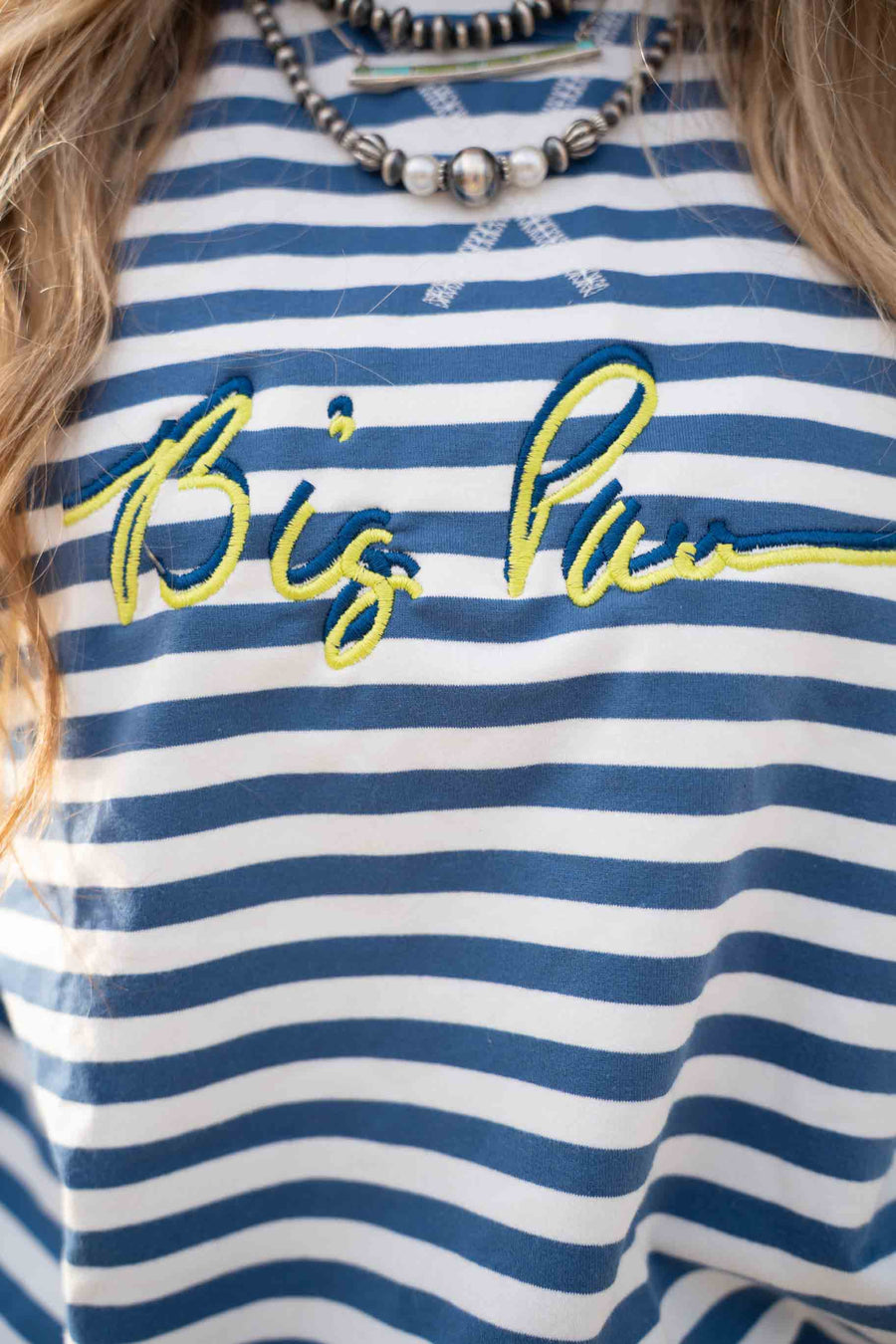 Big Paw Color Striped Crewneck