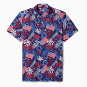 The Flags & Floral Golf Shirt