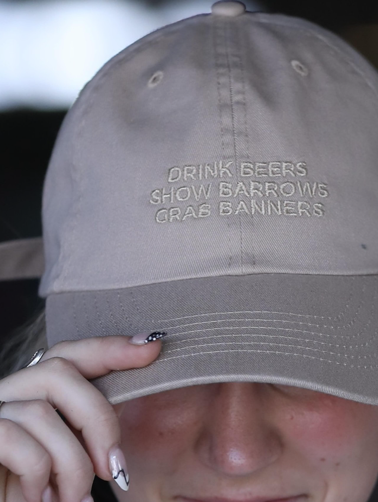 Drink Beer, Show Barrows, Grab Banners Hat