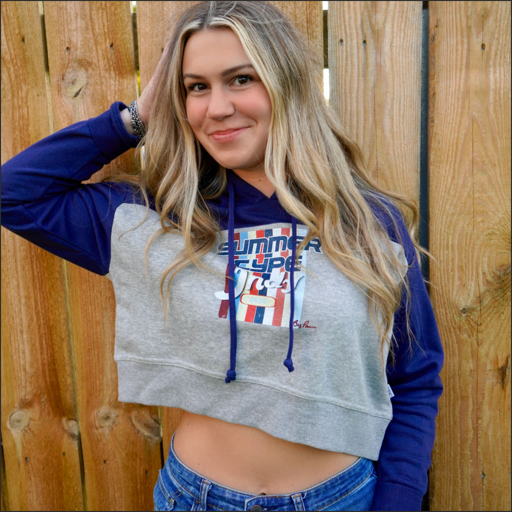 The Summer Type Cropped Hoodie