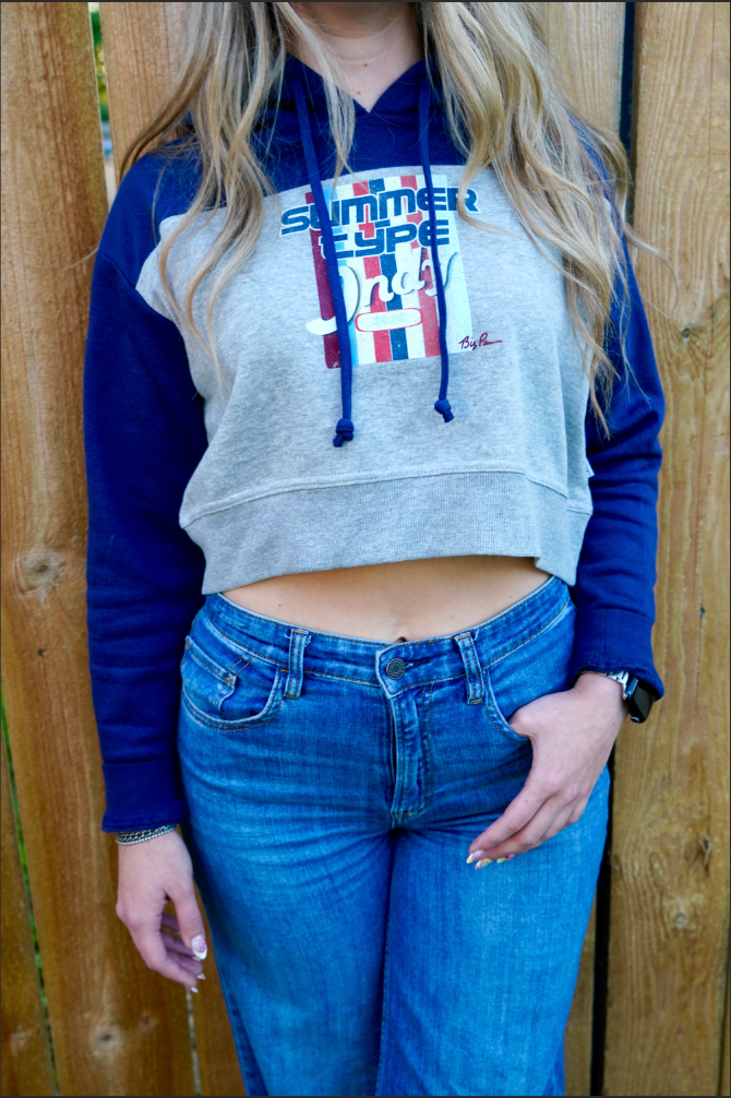 The Summer Type Cropped Hoodie