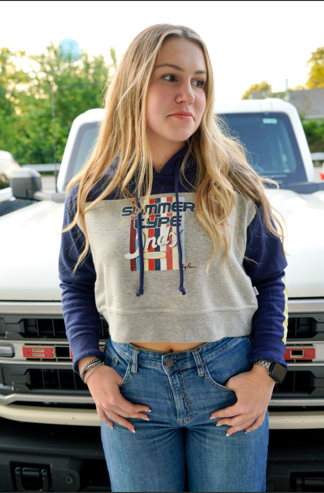 The Summer Type Cropped Hoodie