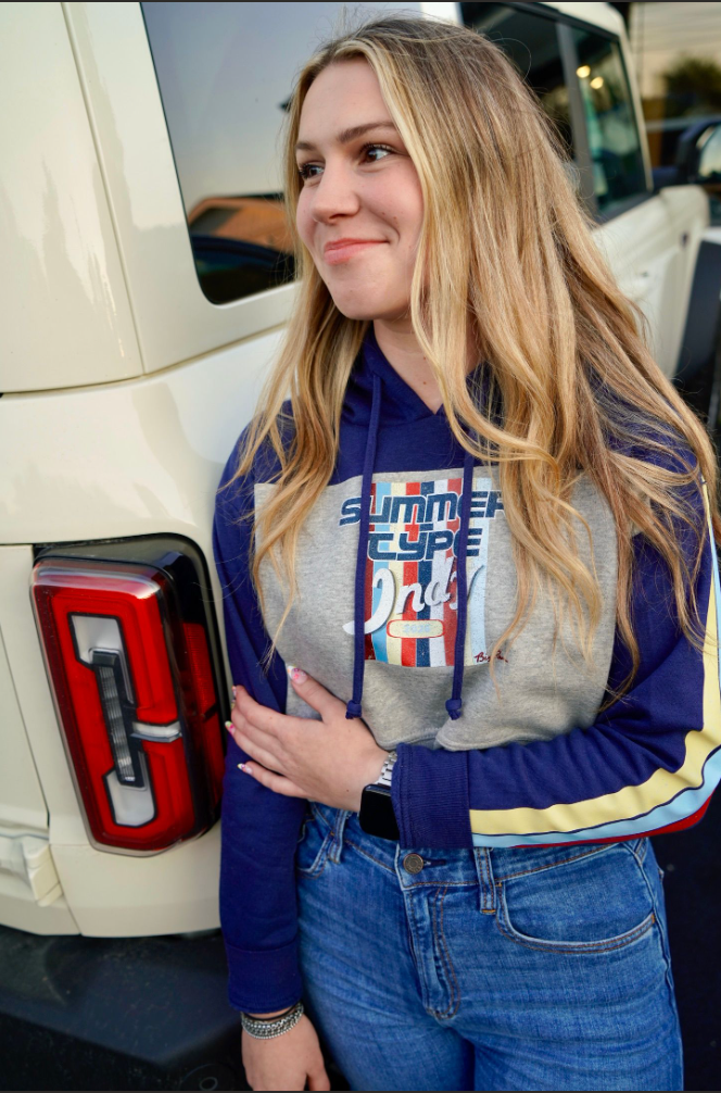 The Summer Type Cropped Hoodie