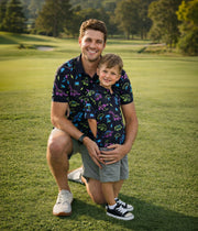 The Glowing Dino Golf Shirt