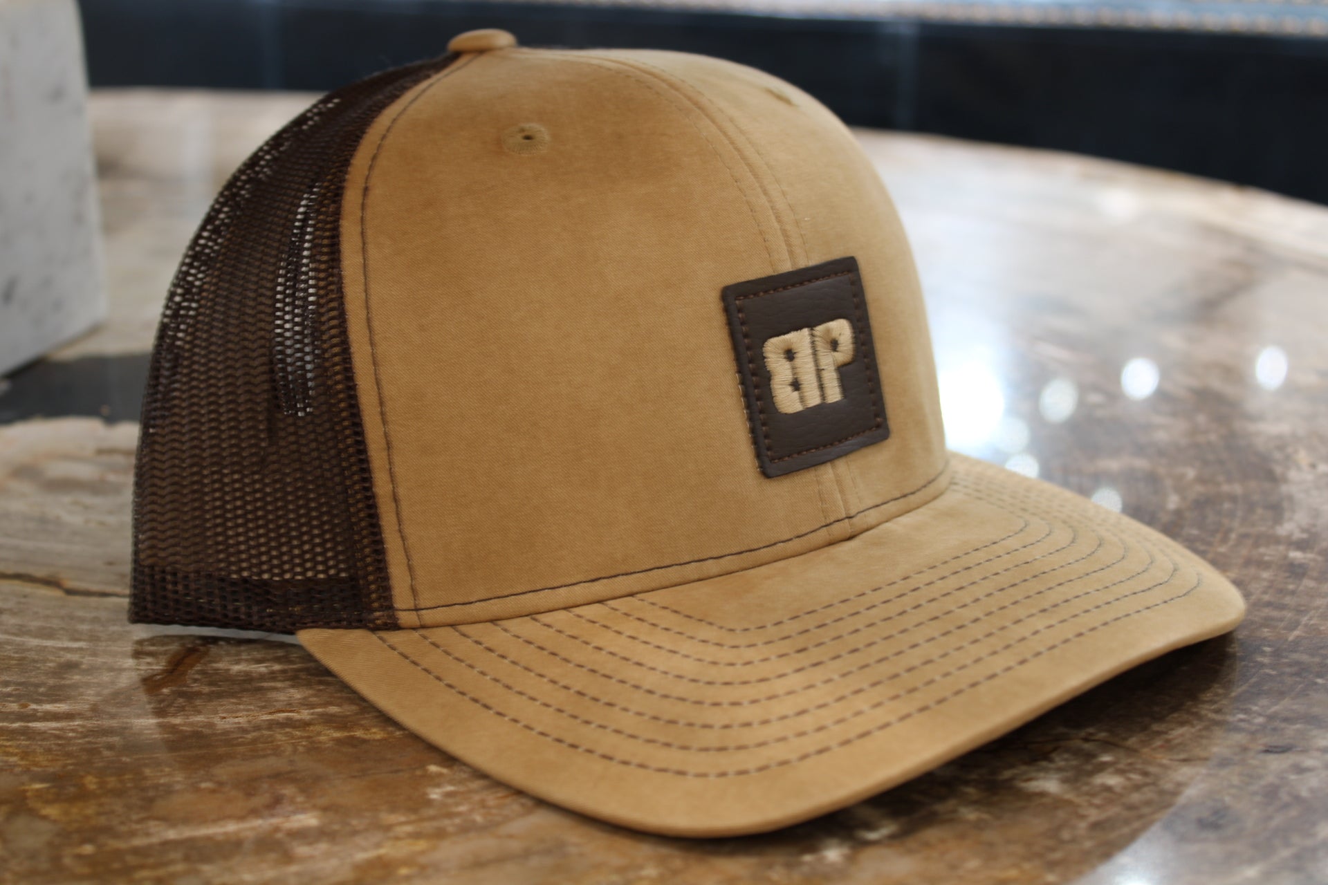 BP Leather Small Patch Hat