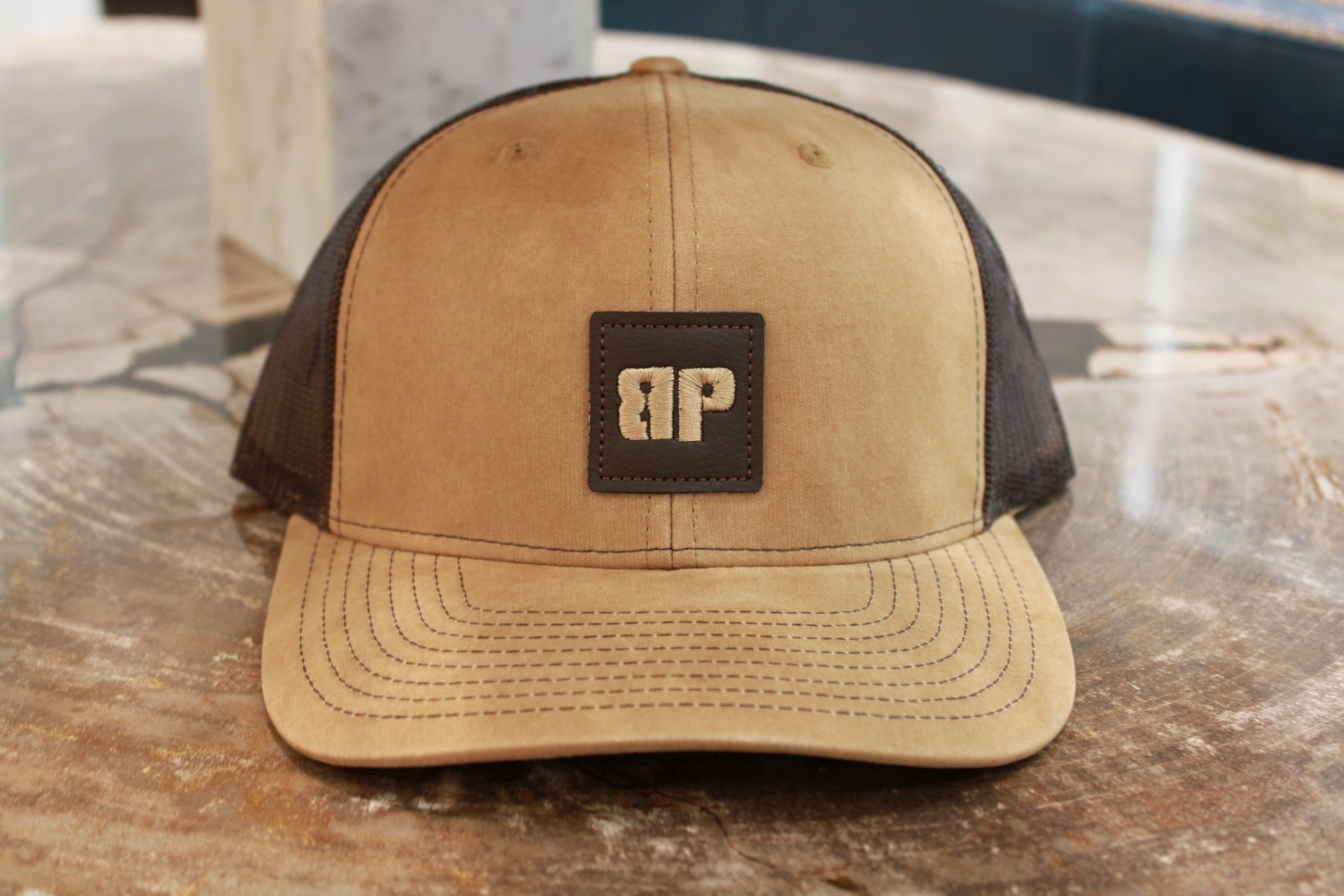 BP Leather Small Patch Hat